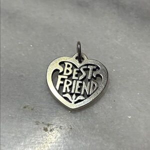 New retired James Avery Silver 'Best Friend' Heart Charm
